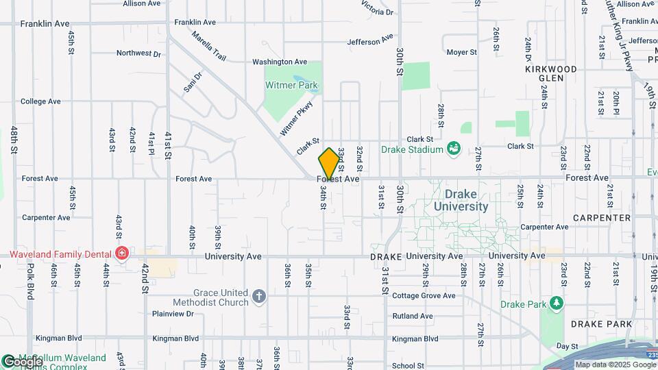 3318 Forest Ave Map and Location Details