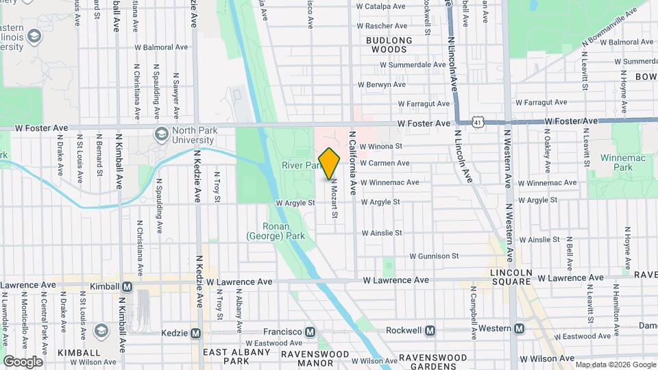 5028 N Mozart St, Unit #2 Mapa y Detalles de la Ubicación