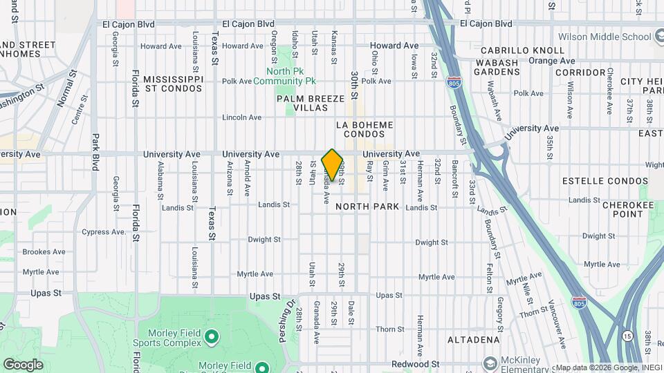 3761 Granada Ave, Unit 3761 Unit 1 Map and Location Details