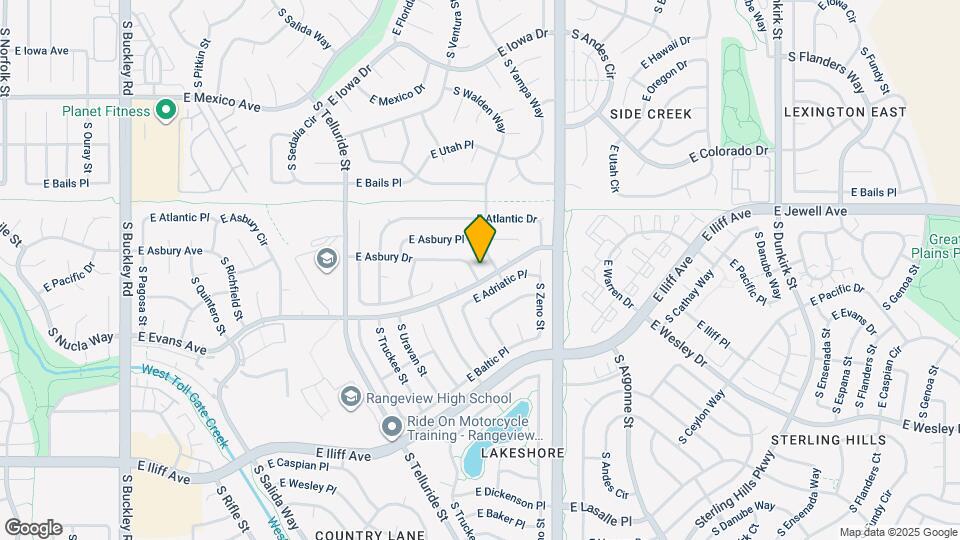 18169 E Asbury Dr Map and Location Details