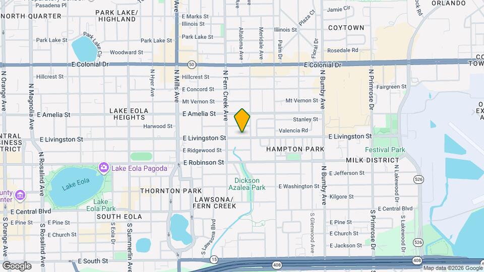 1633 E Livingston St Map and Location Details