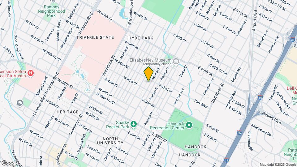 4108 Avenue F Mapa y Detalles de la Ubicación