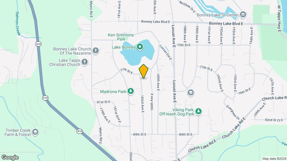 7720 183rd Ave E Map and Location Details