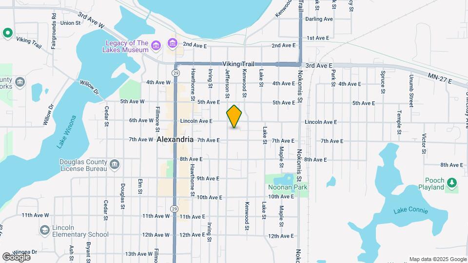 611 Jefferson St Map and Location Details