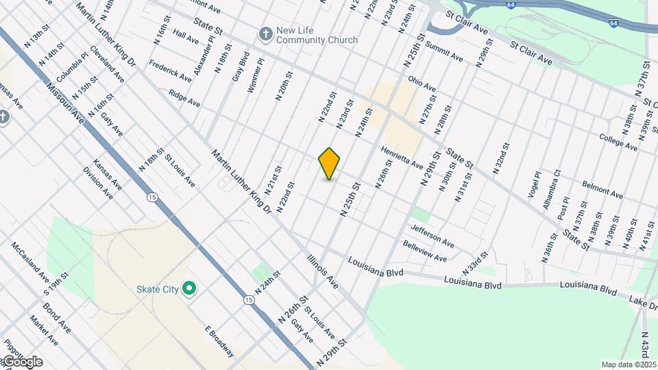 475 N 24th St Map and Location Details