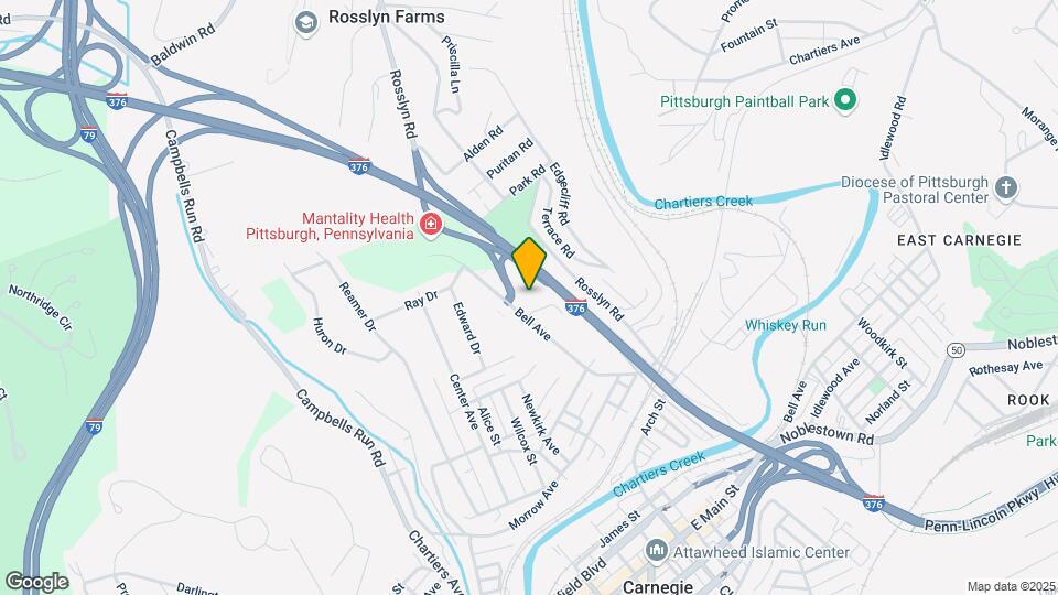 Furnished Studio-Pittsburgh - Carnegie Map and Location Details