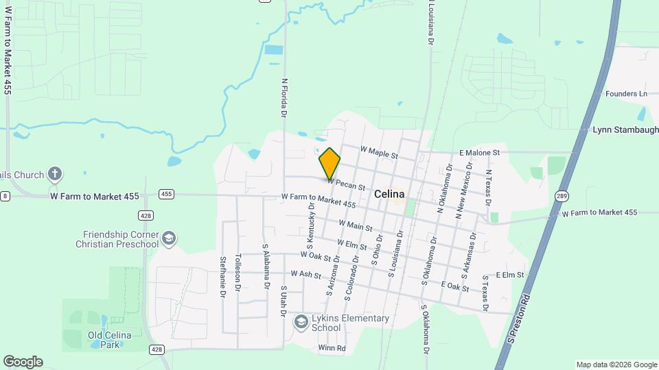 602 W Pecan St Map and Location Details