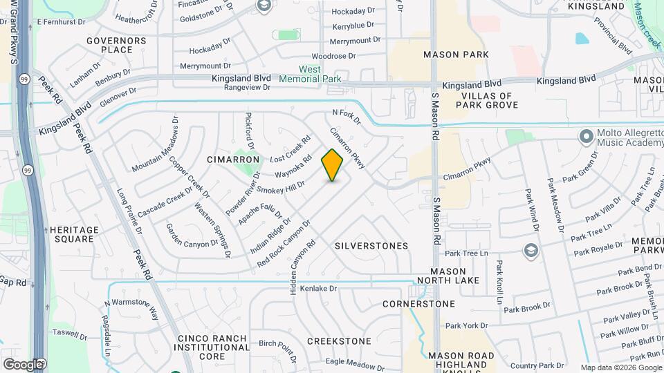 22323 Indian Ridge Dr Map and Location Details