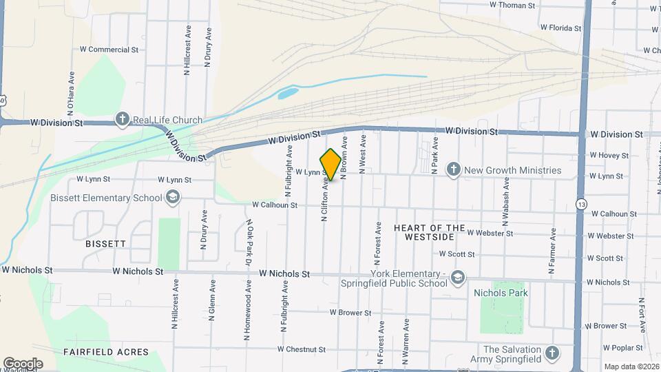 1330 N Clifton Ave Map and Location Details