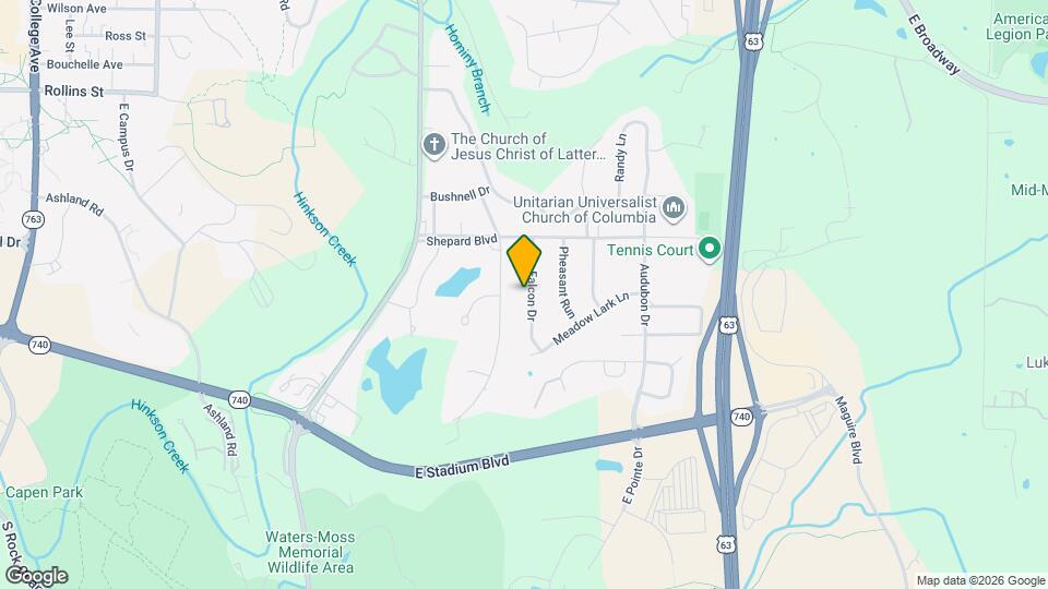 1023 Falcon Dr Map and Location Details