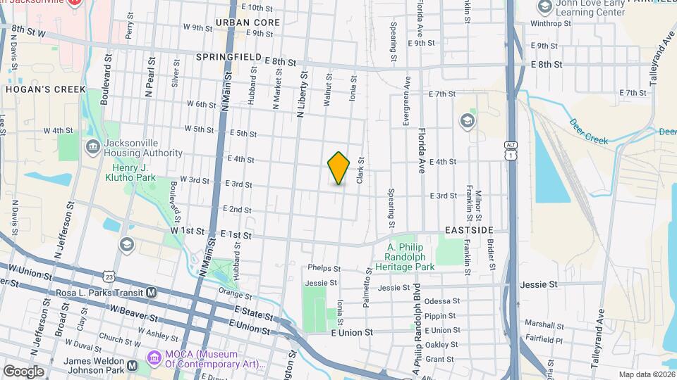 443 E 3rd St Map and Location Details