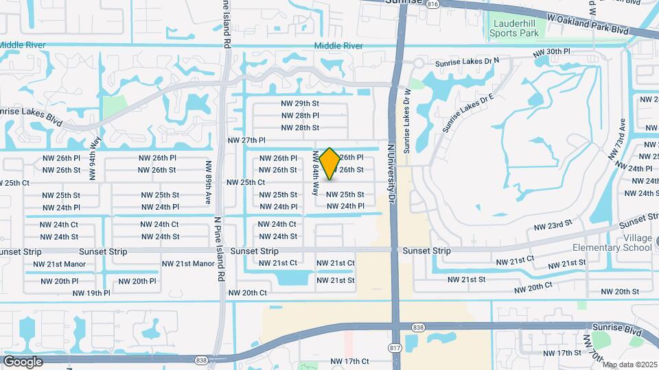 8430 NW 25th Ct Map and Location Details