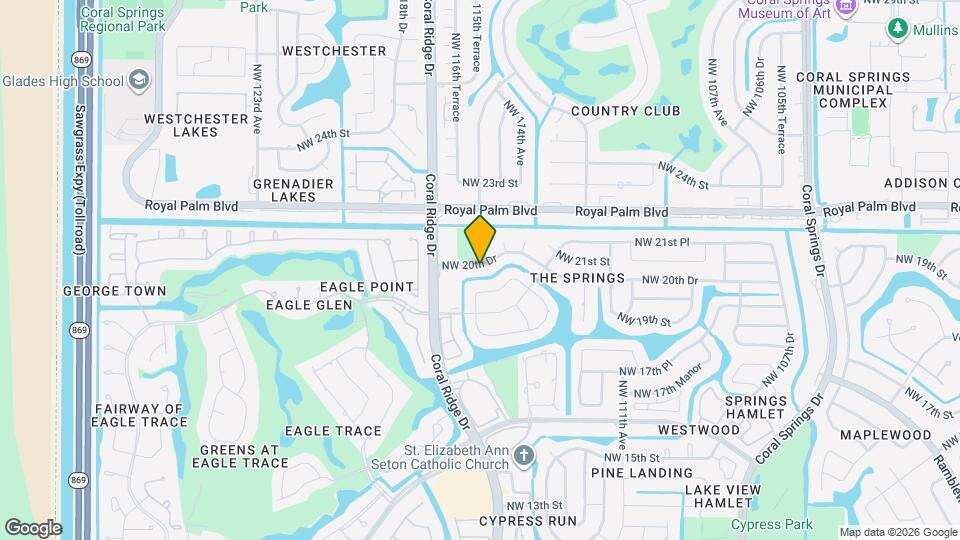 11580 NW 20th Dr Map and Location Details