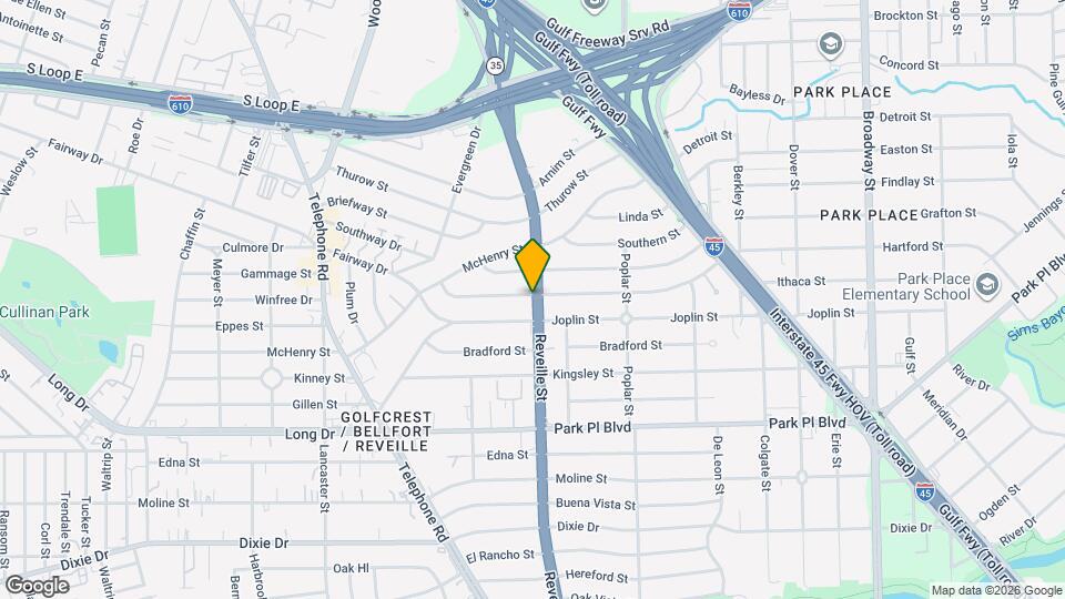 3620 Reveille St Map and Location Details