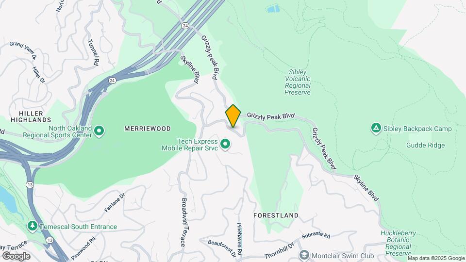 6285 Skyline Blvd Map and Location Details