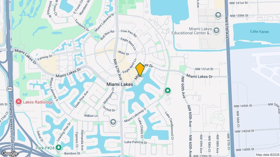 6480 Miami Lakes Dr Map and Location Details