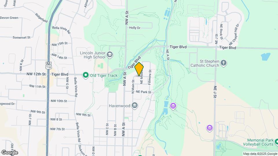 1169 NE Monroe St Map and Location Details