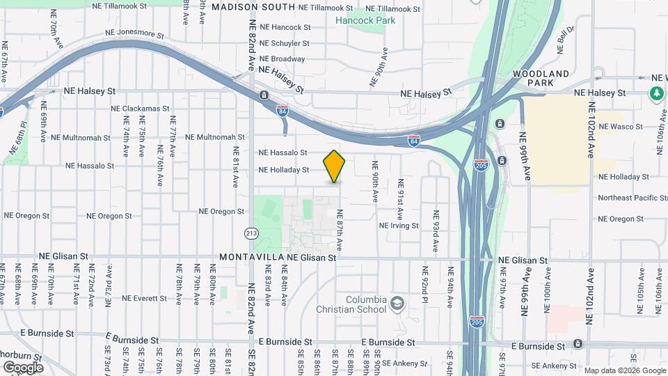 8640 Northeast Pacific Street Map and Location Details