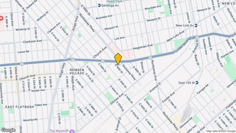 623 E 96th St Map and Location Details