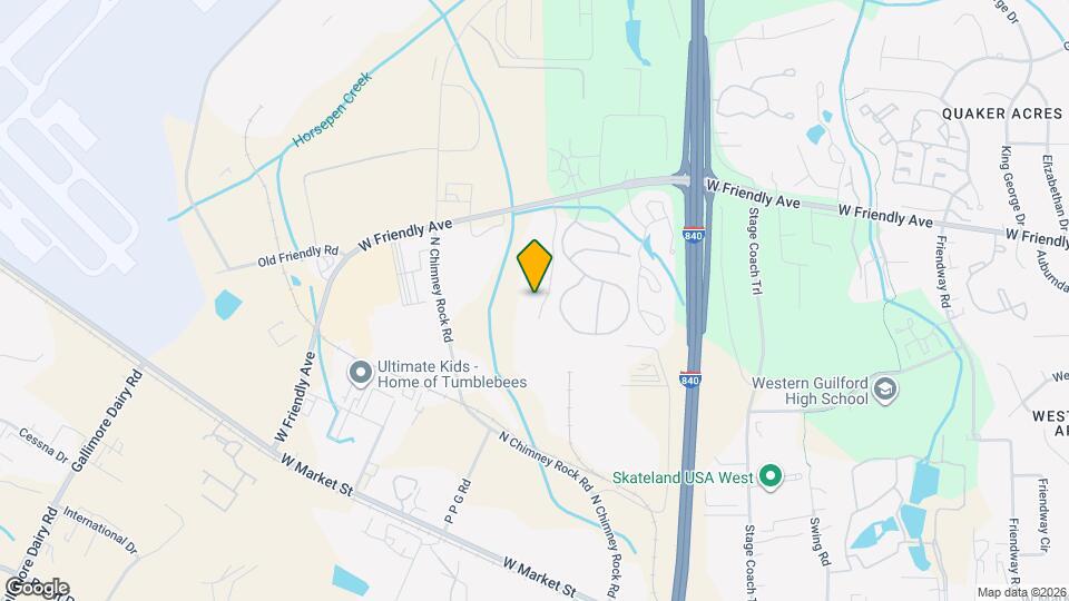 7143-F W Friendly Ave Map and Location Details