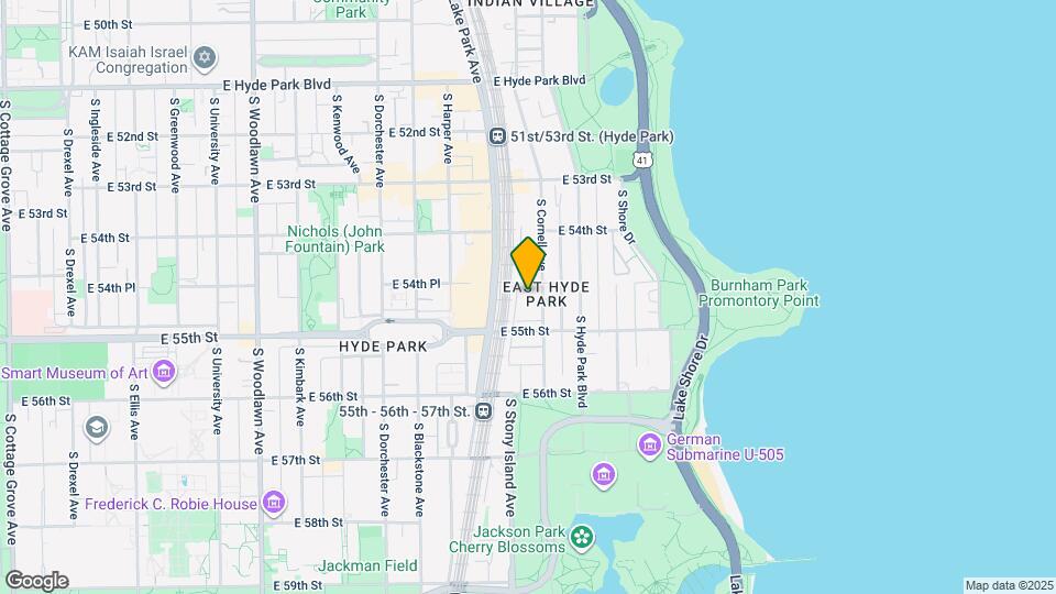 5464 S Cornell Ave Map and Location Details