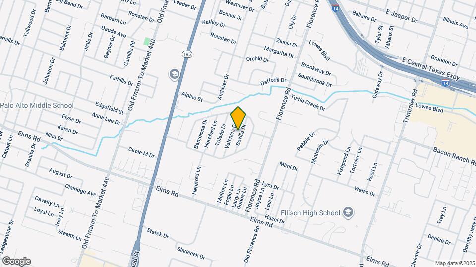3303 Sevilla Dr Map and Location Details