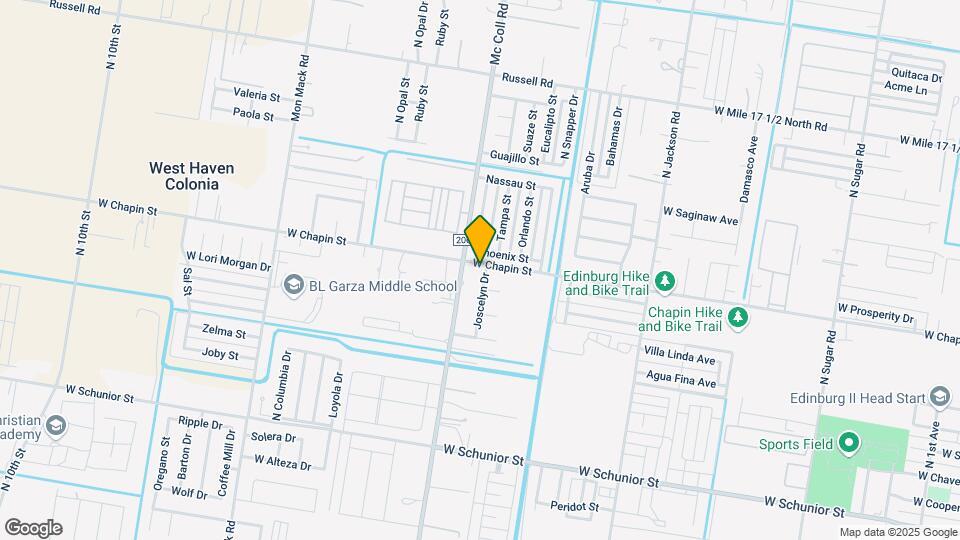 1321 Joscelyn Dr Map and Location Details