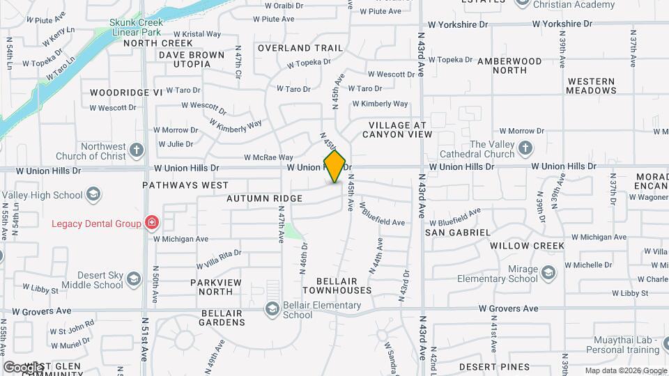 4523 W Villa Theresa Dr Map and Location Details