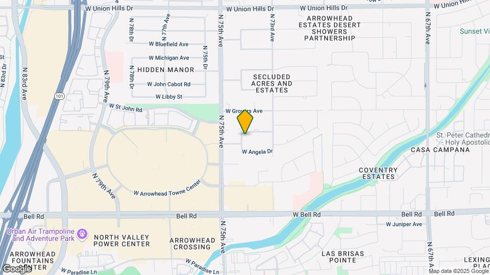 7405 W St John Rd Map and Location Details