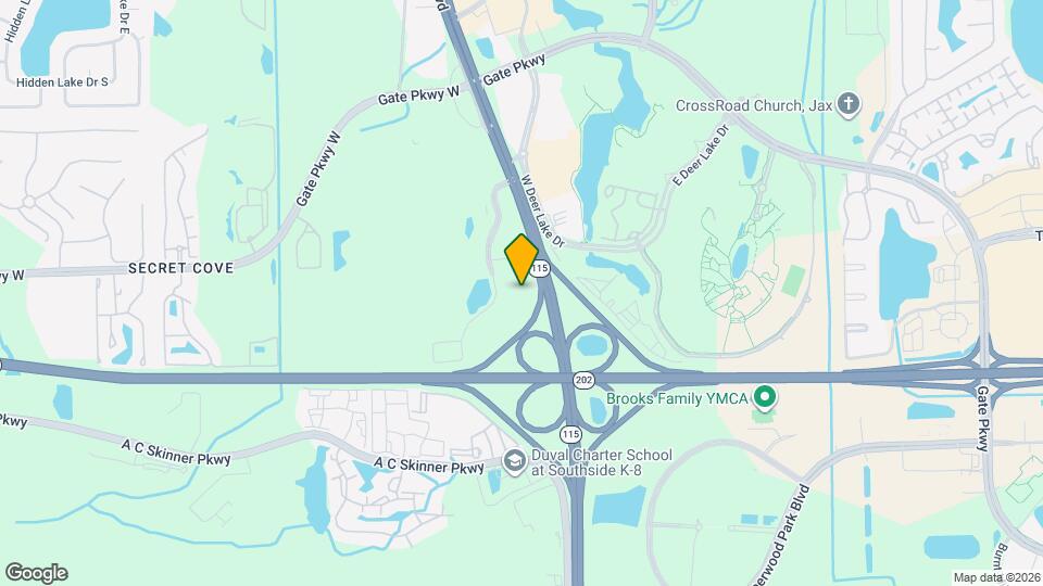 Furnished Studio - Jacksonville Map and Location Details