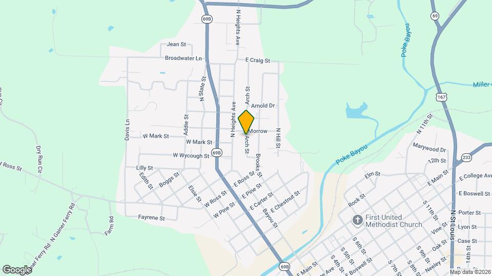 1265 Arch St Map and Location Details