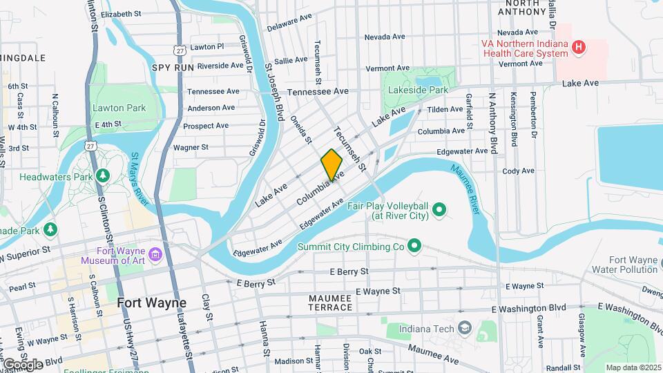 1030 Columbia Ave Map and Location Details