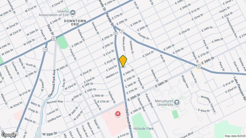 319 E 33rd St Map and Location Details