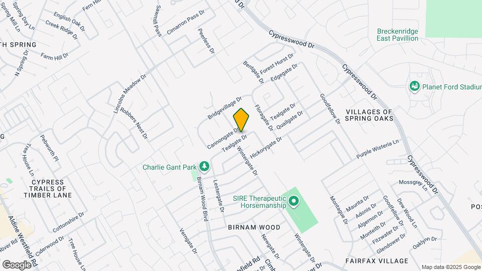 4615 Tealgate Dr Mapa y Detalles de la Ubicación