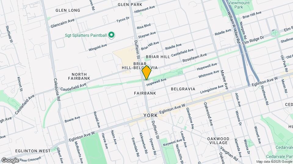 2433 Dufferin St Map and Location Details