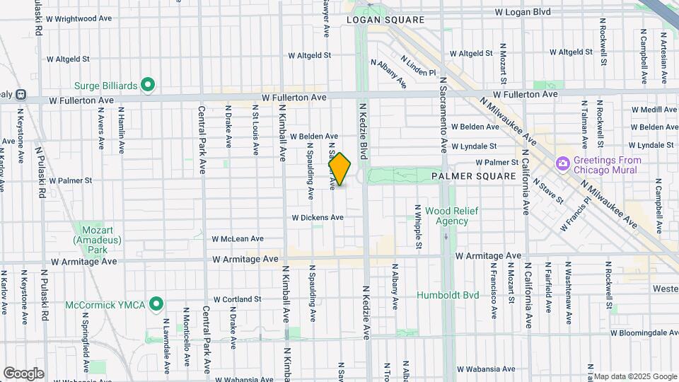 2139-2141 N Sawyer Ave Map and Location Details