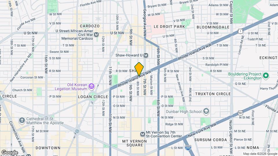 718 Rhode Island Ave NW Map and Location Details