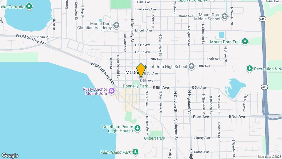 608 N Baker St Map and Location Details