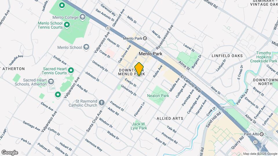 Menlo Pointe Apartments Mapa y Detalles de la Ubicación