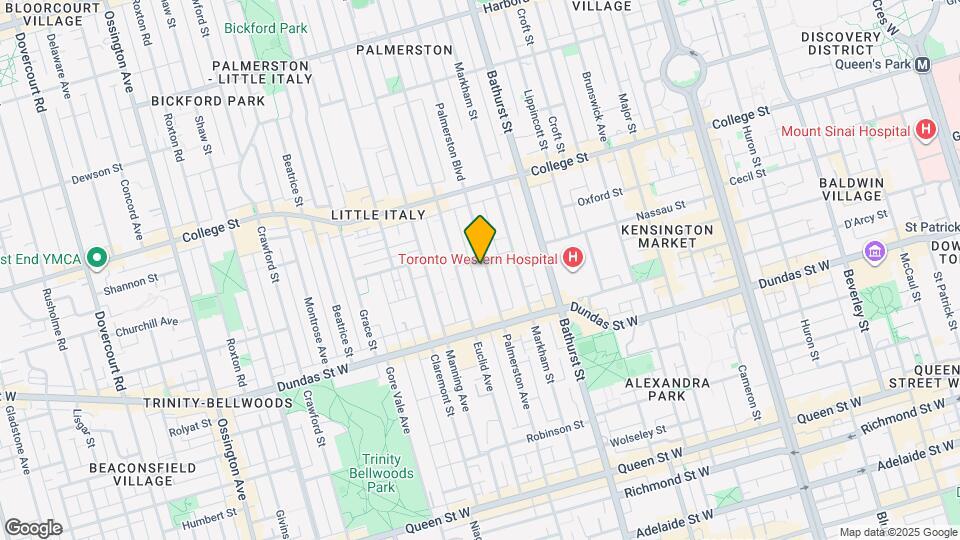 224 Palmerston Ave Map and Location Details