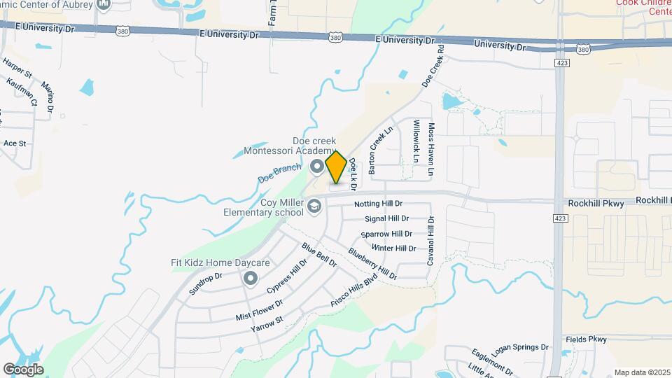Villas of Doe Creek Townhomes Map and Location Details