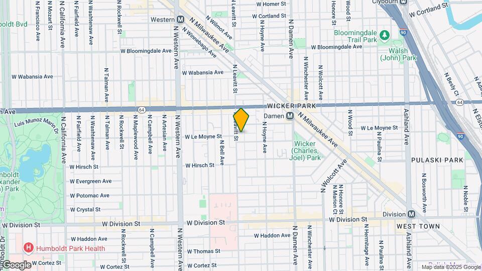 1463 N Leavitt St Map and Location Details
