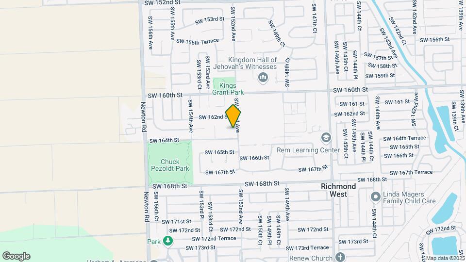 15200 SW 163rd St Map and Location Details