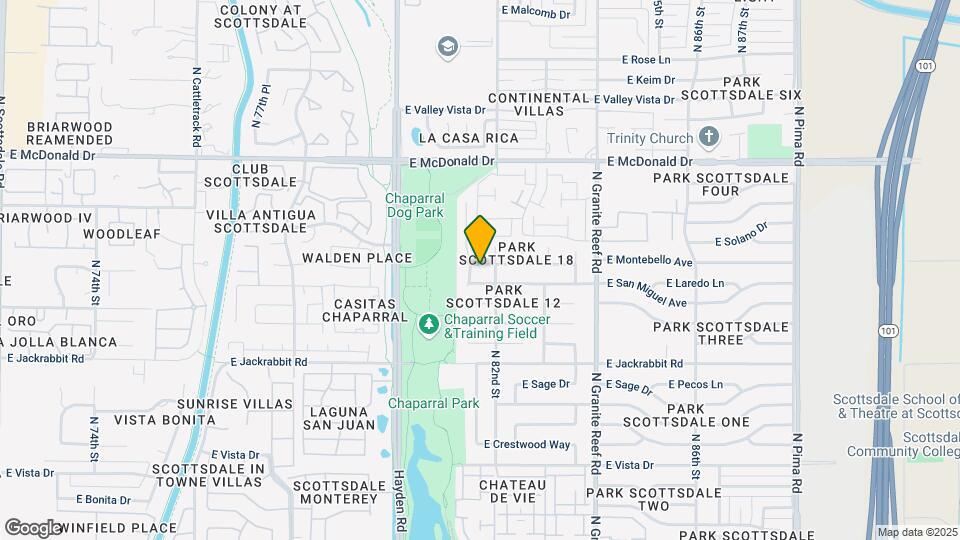 8107 E Montebello Ave Map and Location Details