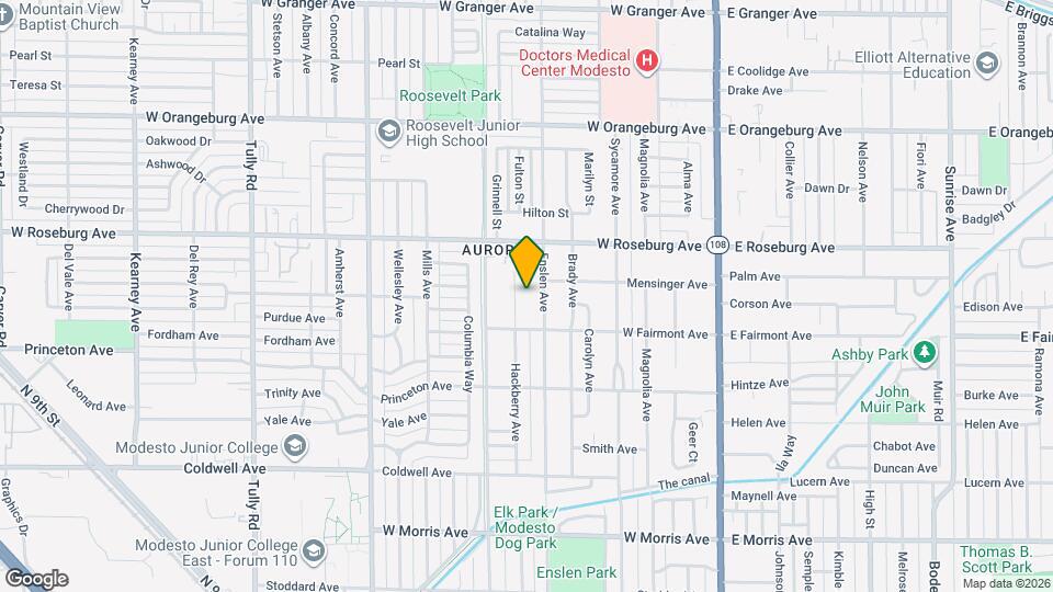 1012-1014 Hackberry Ave Map and Location Details