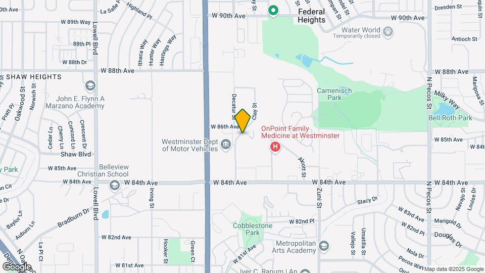 2740 W 86th Ave Map and Location Details