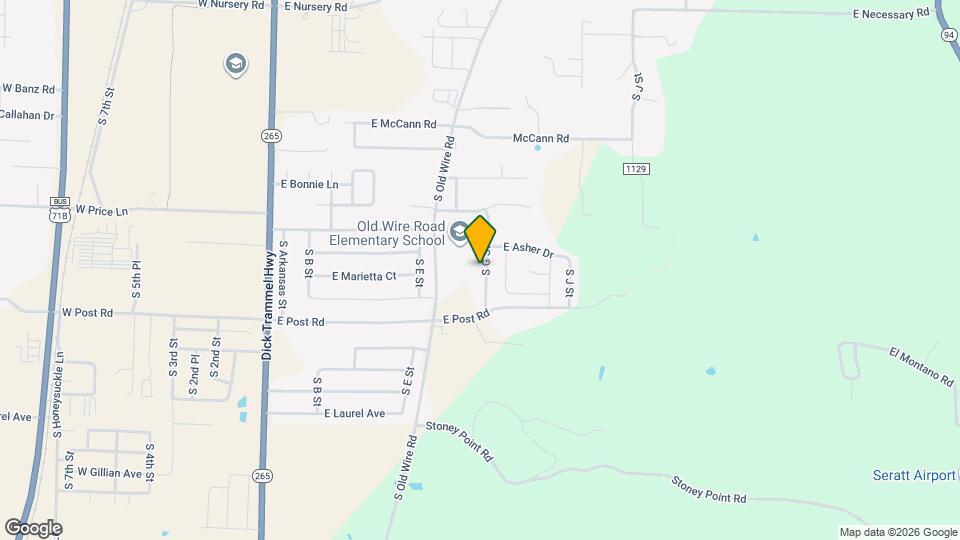 3108 S G St Map and Location Details