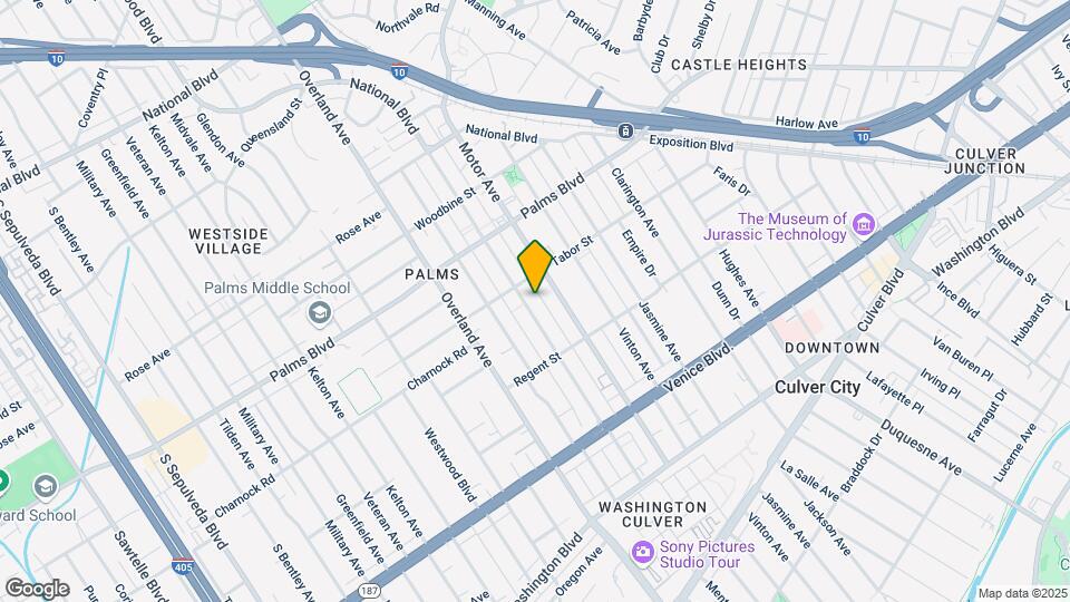 3622 Mentone Ave Mapa y Detalles de la Ubicación