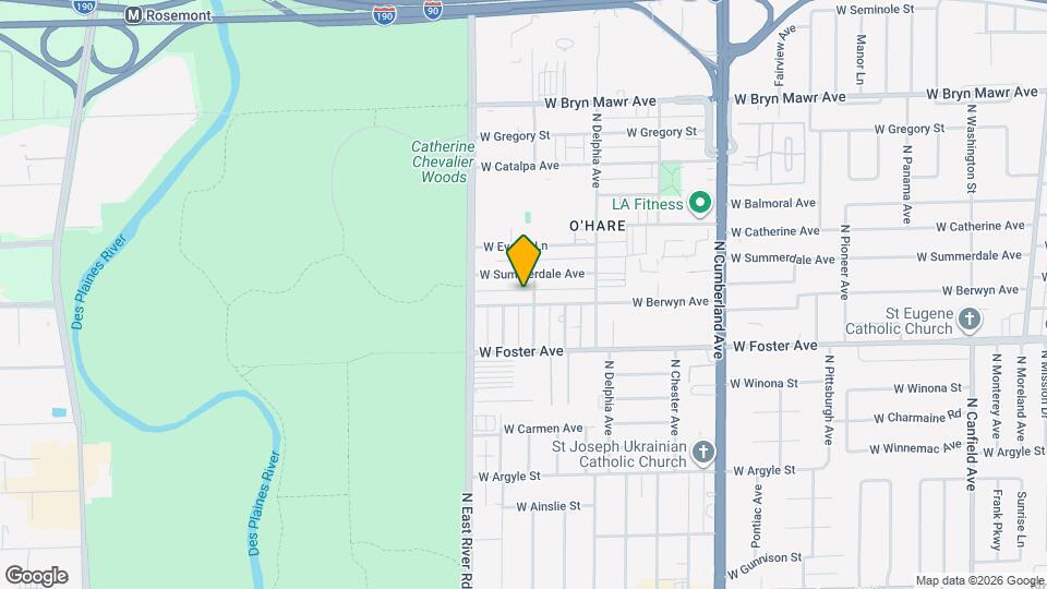8708 W Berwyn Ave, Unit 3N Map and Location Details