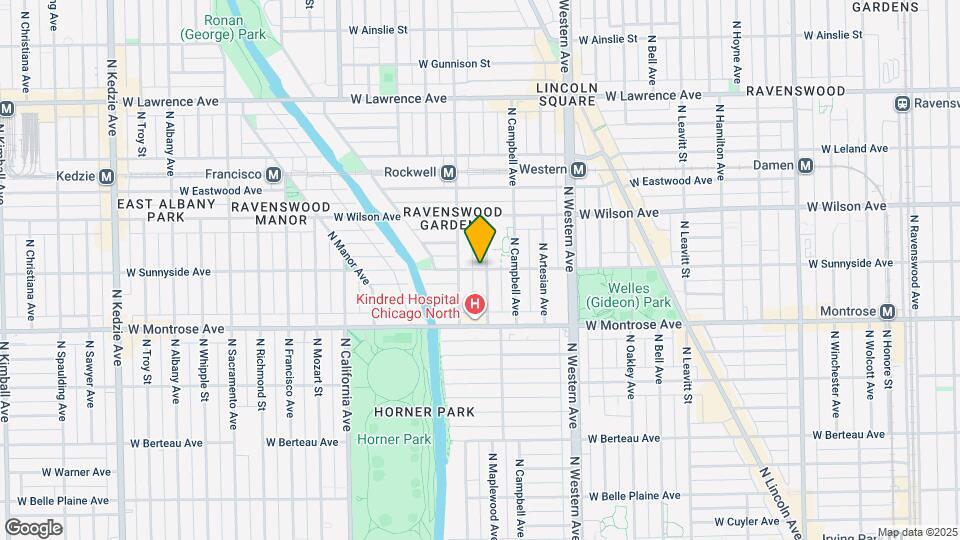 2543 W Sunnyside Ave, Unit 1 Map and Location Details